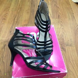 Nine & Co. Women’s 10 Black Strappy Stiletto Sandals